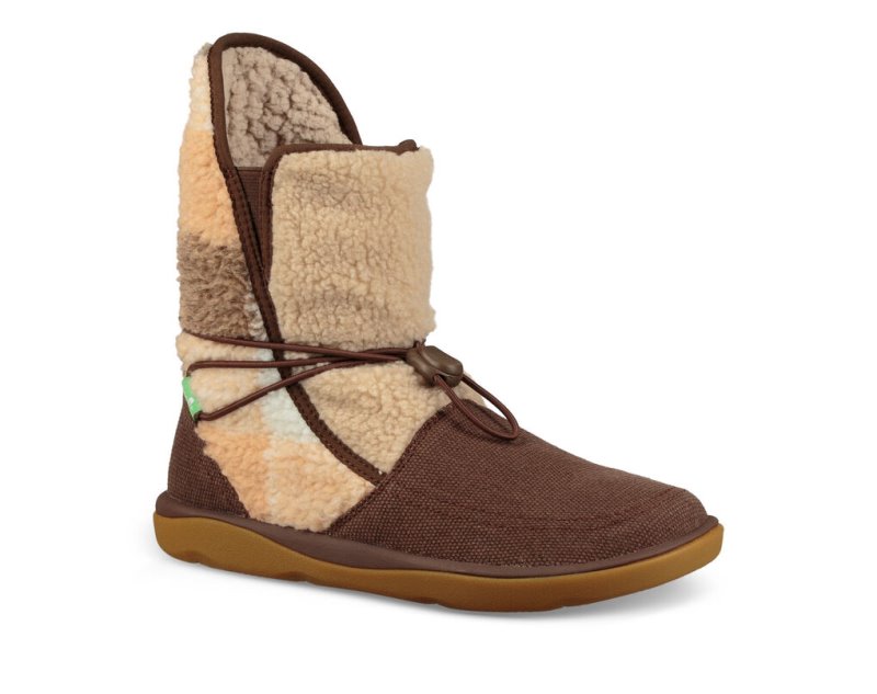 Sanuk Tripper Flurry Women's Boots Burgundy | Canada 76GSO